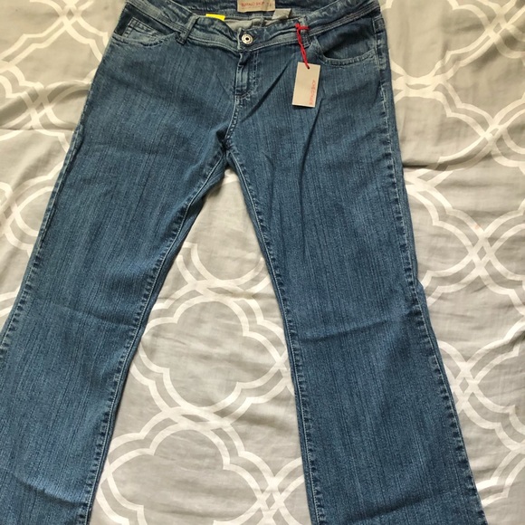 Denim Blue Women’s Jeans Buffalo Shop Stretch Stone wash low cut boot cut flare - Picture 4 of 12